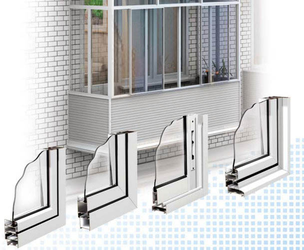 Цены остекления балконов алюминиевым профилем в Рошаль Рошаль